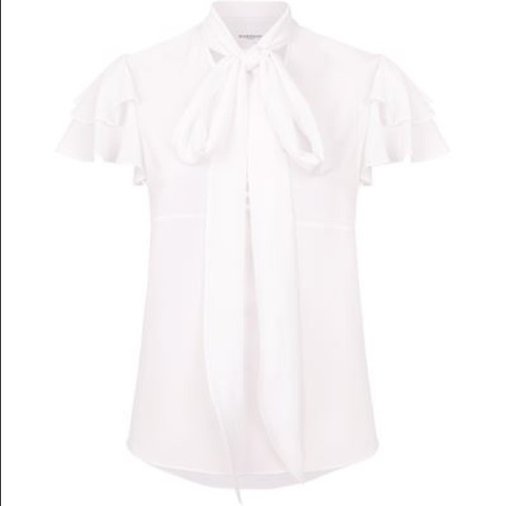 New GIVENCHY
Tie-neck Silk Crepe Blouse White - Picture 6 of 12